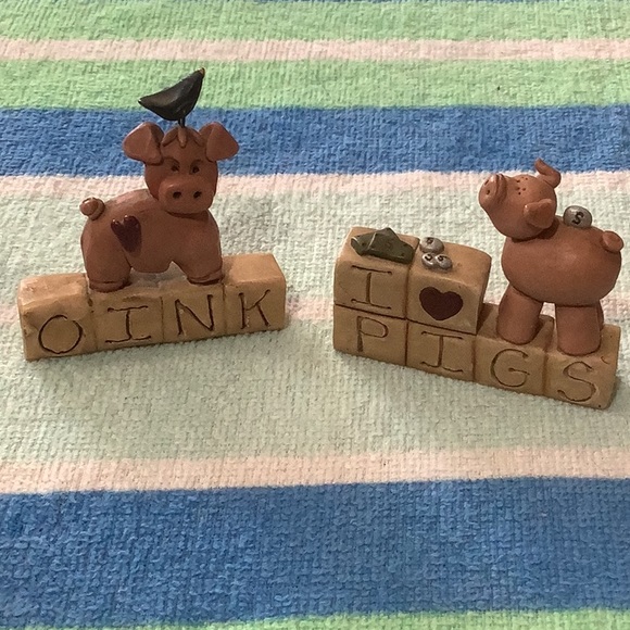 Oink I love pigs bundle of 4+ items magnet and figurines - Picture 2 of 5